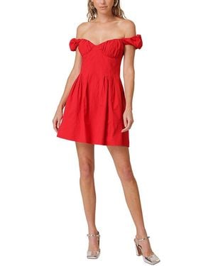 Line & Dot Carmin Mini Dress - Red