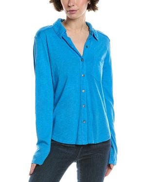 Michael Stars Ayla Button-down Shirt - Blue