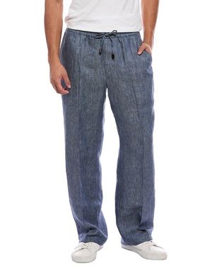 Isaia Linen Pant - Blue