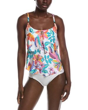 24th & Ocean Francesca Tankini Top - Multicolour