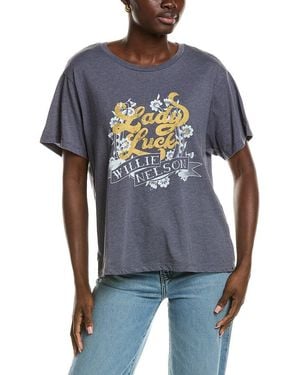 Chaser Brand Willie Nelson Lady Luck T-Shirt - Blue
