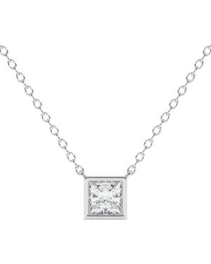 Lab Grown Diamonds 14K 0.25 Ct. Tw. Lab-Grown Diamond Necklace - Metallic