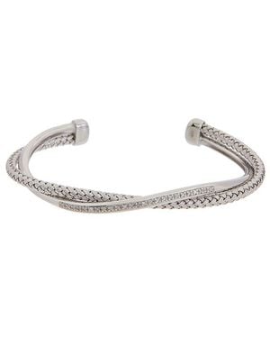 Meshmerise 18K 0.25 Ct. Tw. Diamond Bangle Bracelet - White