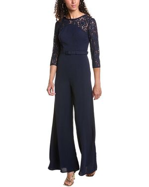 Rene Ruiz Crepe Jumpsuit - Blue