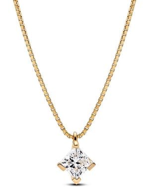 PANDORA Nova 14K 1.00 Ct. Tw. Lab-Grown Diamond Necklace - Metallic
