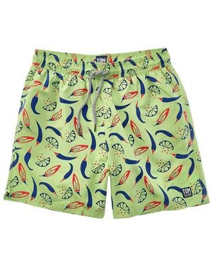 Tom & Teddy Chillis Swim Trunk - Green