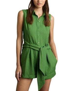 Reiss Millie Belted One-Piece - Green