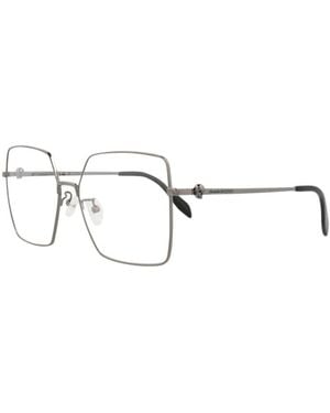 McQueen Am0276O 57Mm Optical Frames - Metallic