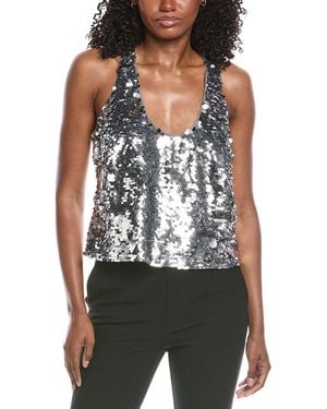 Walter Baker Destiny Sequin Top - Metallic