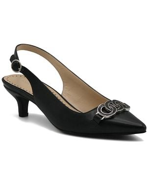 Adrienne Vittadini Sindy Leather Pump - Black
