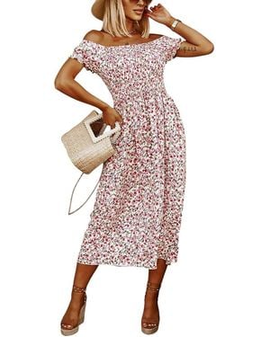 VERA DOLINI Midi Dress - Pink