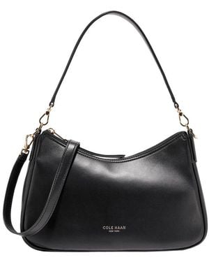 Cole Haan Jodie Leather Shoulder Bag - Black