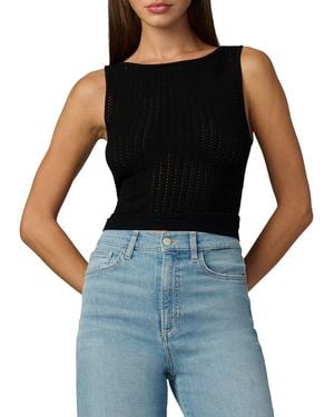 Joe's Jeans The Crochet Boatneck Tank - Black