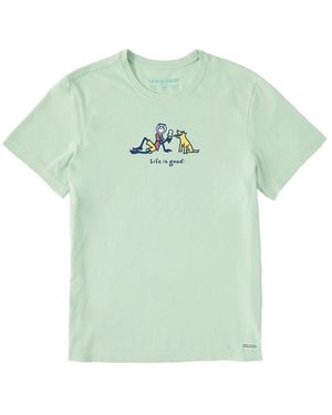 Life Is Good. Crusher T-Shirt - Green