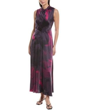 BOSS Davelvana Silk Maxi Dress - Purple