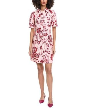 Etro Brass Denim Mini Dress - Red