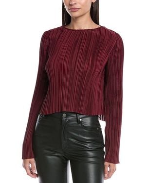 Rebecca Minkoff Calista Pleated Top - Red