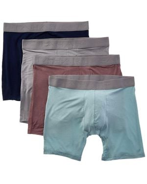 Tahari 4pk Modern Fit Luxe Micro Ultra Soft Boxer Brief - Blue