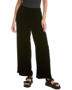 Johnny Was Petite Velvet Silk-Blend Pant - Black