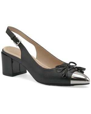 Adrienne Vittadini Fern Leather Pump - Black