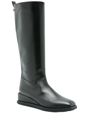 Ferragamo Wayde Leather Boot - Black