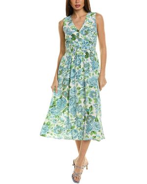 sachin and babi light blue dress Tahari Floral Embroided Dress S (4-6) New