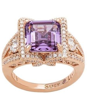 Suzy Levian CZ Jewelry Suzy Levian Cz Cocktail Ring - Pink