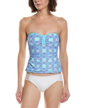 Stella Parker Bandeau Tankini - Blue