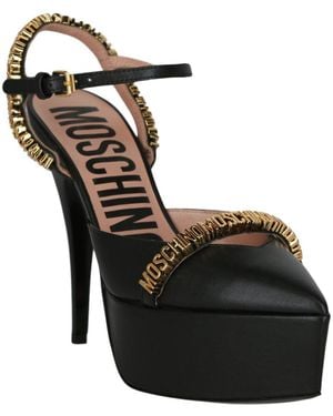 Moschino Leather Pump - Black