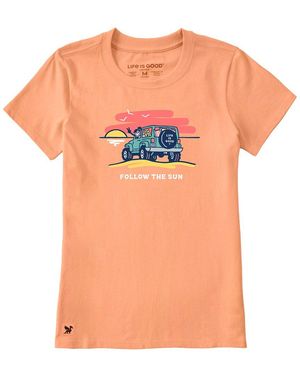Life Is Good. Crusher Lite T-Shirt - Orange