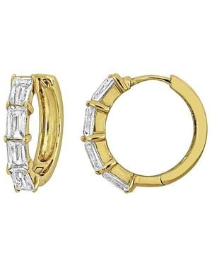 Rina Limor 2.86 Ct. Tw. Topaz Hoop Earrings - Metallic