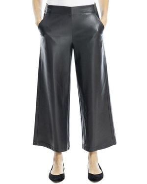 Max Studio Cropped Wide Leg Pant - Blue