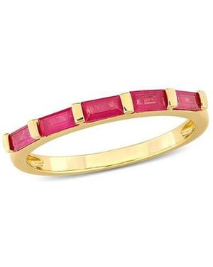 Rina Limor 10k 0.85 Ct. Tw. Ruby Ring - Pink