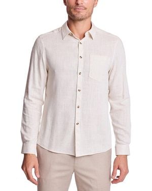 Paisley & Gray Cabo Linen-Blend Shirt - White