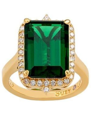 Suzy Levian CZ Jewelry Suzy Levian Cz Cocktail Ring - Green