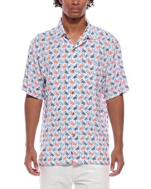 Tommy Bahama Veracruz Cay Flamingo Mingle Shirt - Blue