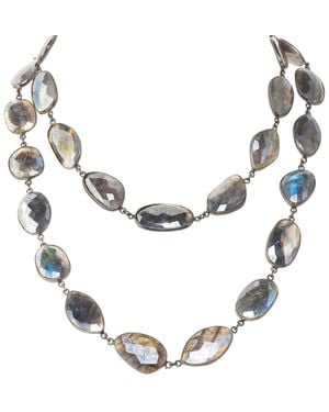 Margo Morrison Faceted Mystic Labradorite Necklace - Metallic