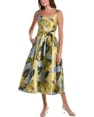 Julia Jordan Mikado Midi Dress - Yellow