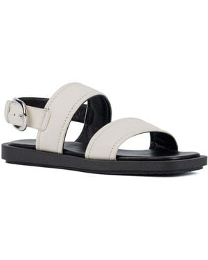 Aquatalia Joni Leather Sandal - Black