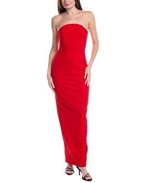 Sans Faff Half Moon Evening Dress - Red