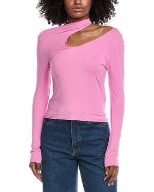LAPOINTE Lightweight Jersey Top - Pink