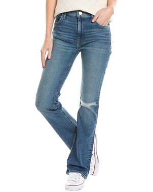 Hudson Jeans Barbara High-Rise Serene Dest Hem Baby Boot Jean - Blue