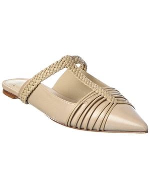 Alexandre Birman Nessa Woven Leather Flat - Metallic