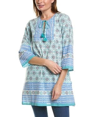 BEACH TO BISTRO BY SIGRID OLSEN Beach To Bistro Soleil Tunic - Blue