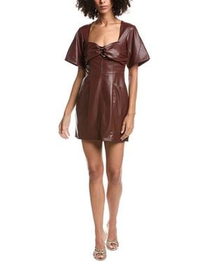 AMUR Joey Mini Dress - Brown