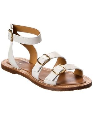 Celine Lympia Leather Sandal - Pink
