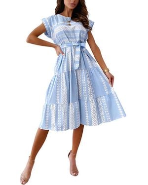 ENJOY PETRA Midi Dress - Blue