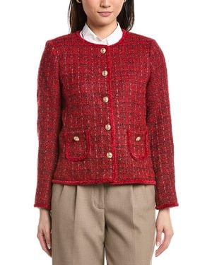 Tahari Boucle Jacket - Red