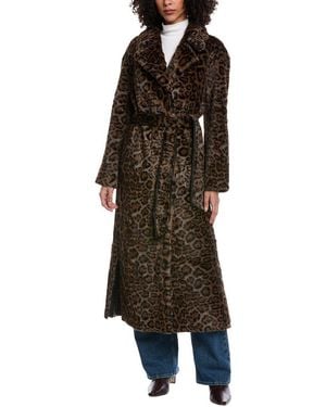 La Fiorentina Reversible Long Coat - Brown