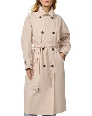 Bernardo Long Trench Coat - Natural